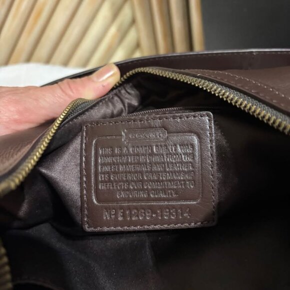 New Vintage COACH Kristin Woven Leather Hobo Bag E1269-19314 with Dust Bag - Picture 7 of 8